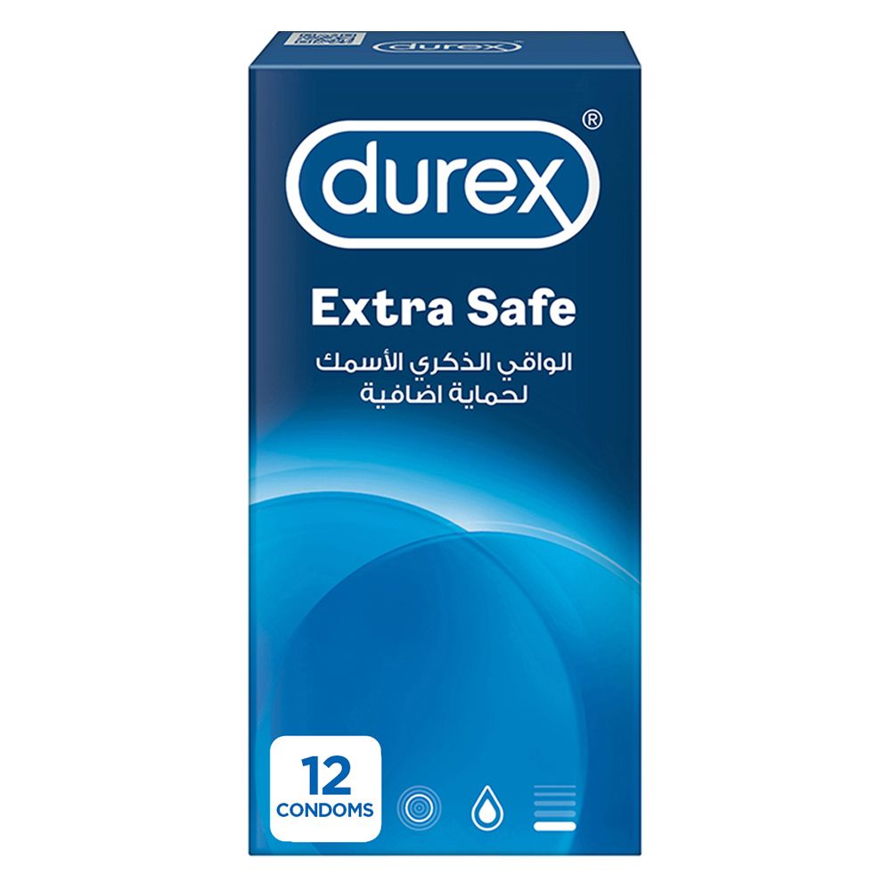 Durex Condoms Extra Safe 12 Pieces - Pack of 2