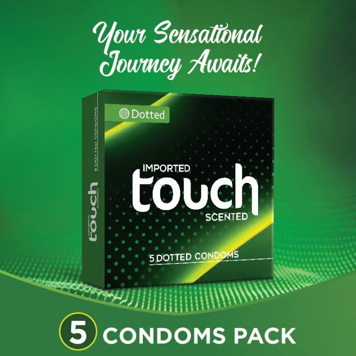Touch Dotted Condoms - Pack of 5